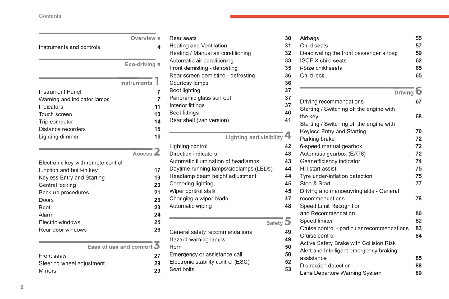 2019-2021 Citroën C4 Cactus Owner's Manual | Spanish