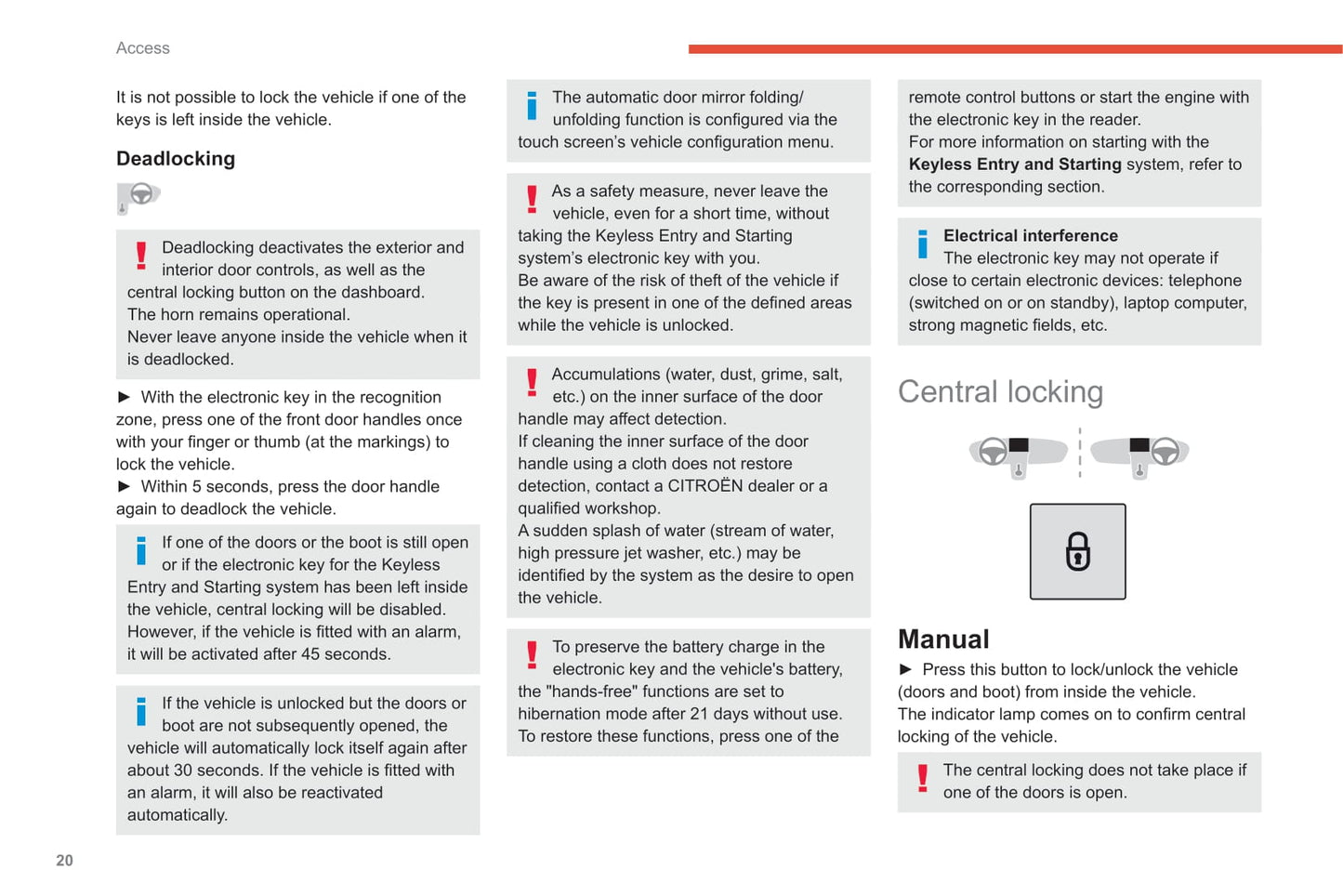 2019-2021 Citroën C4 Cactus Owner's Manual | Spanish