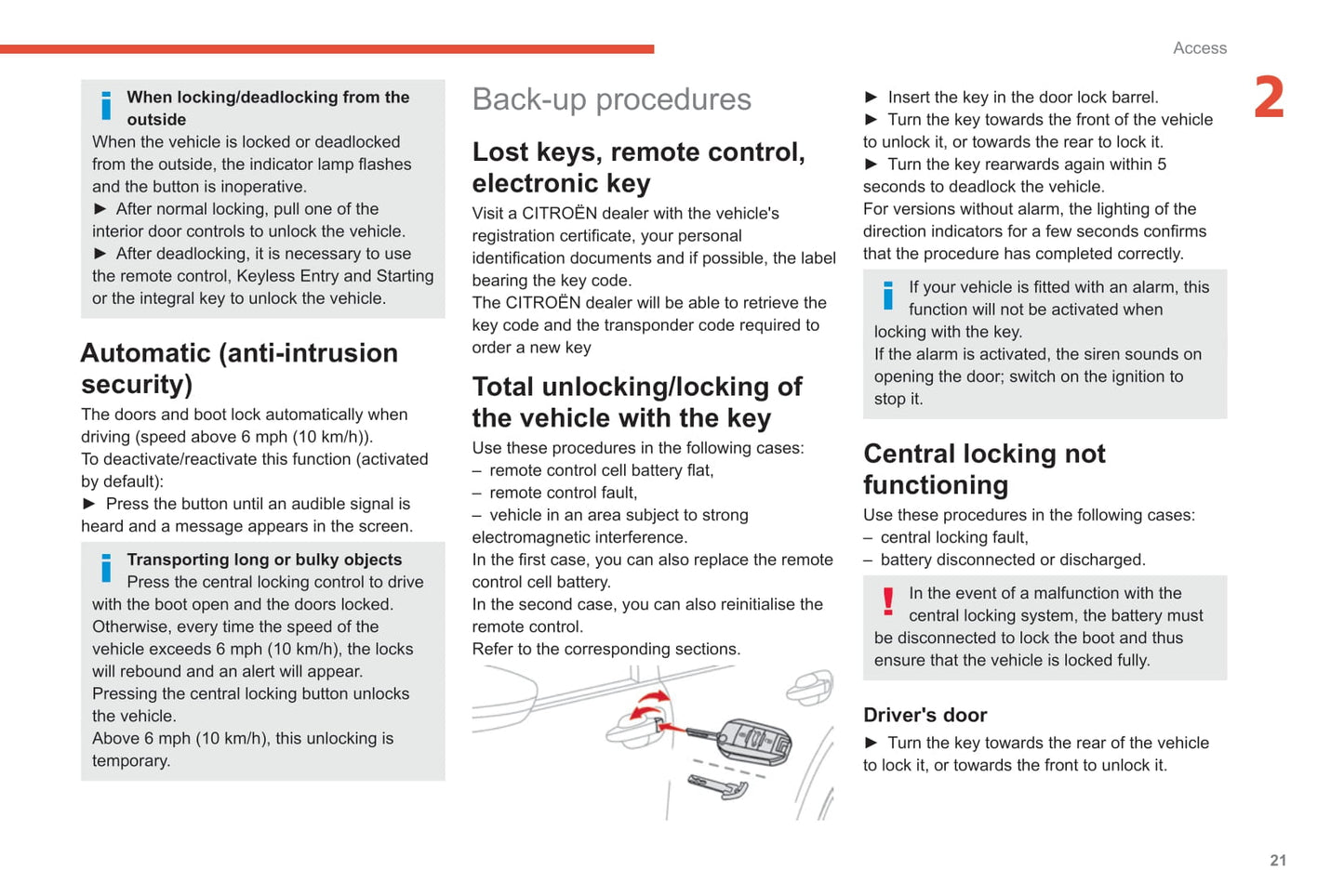 2019-2021 Citroën C4 Cactus Owner's Manual | Spanish