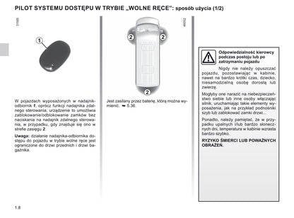 2019-2020 Renault Master Owner's Manual | Polish