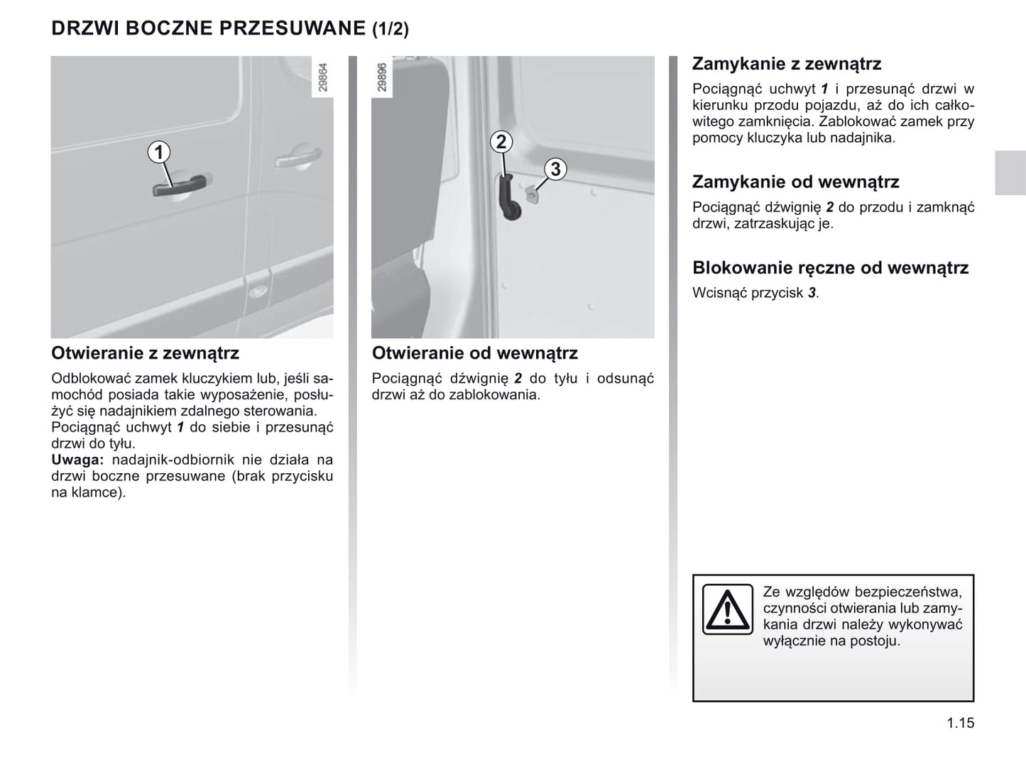 2019-2020 Renault Master Owner's Manual | Polish