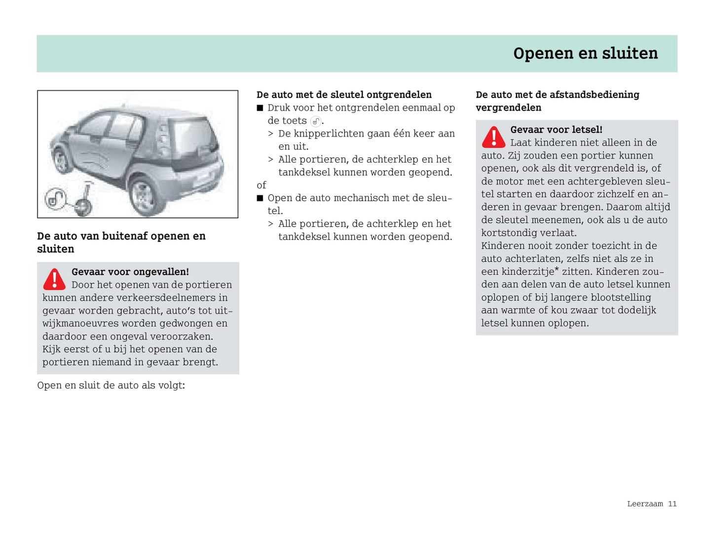 2003-2006 Smart Forfour Manuel du propriétaire | Néerlandais