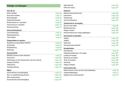 2017-2018 Skoda Karoq Owner's Manual | Dutch