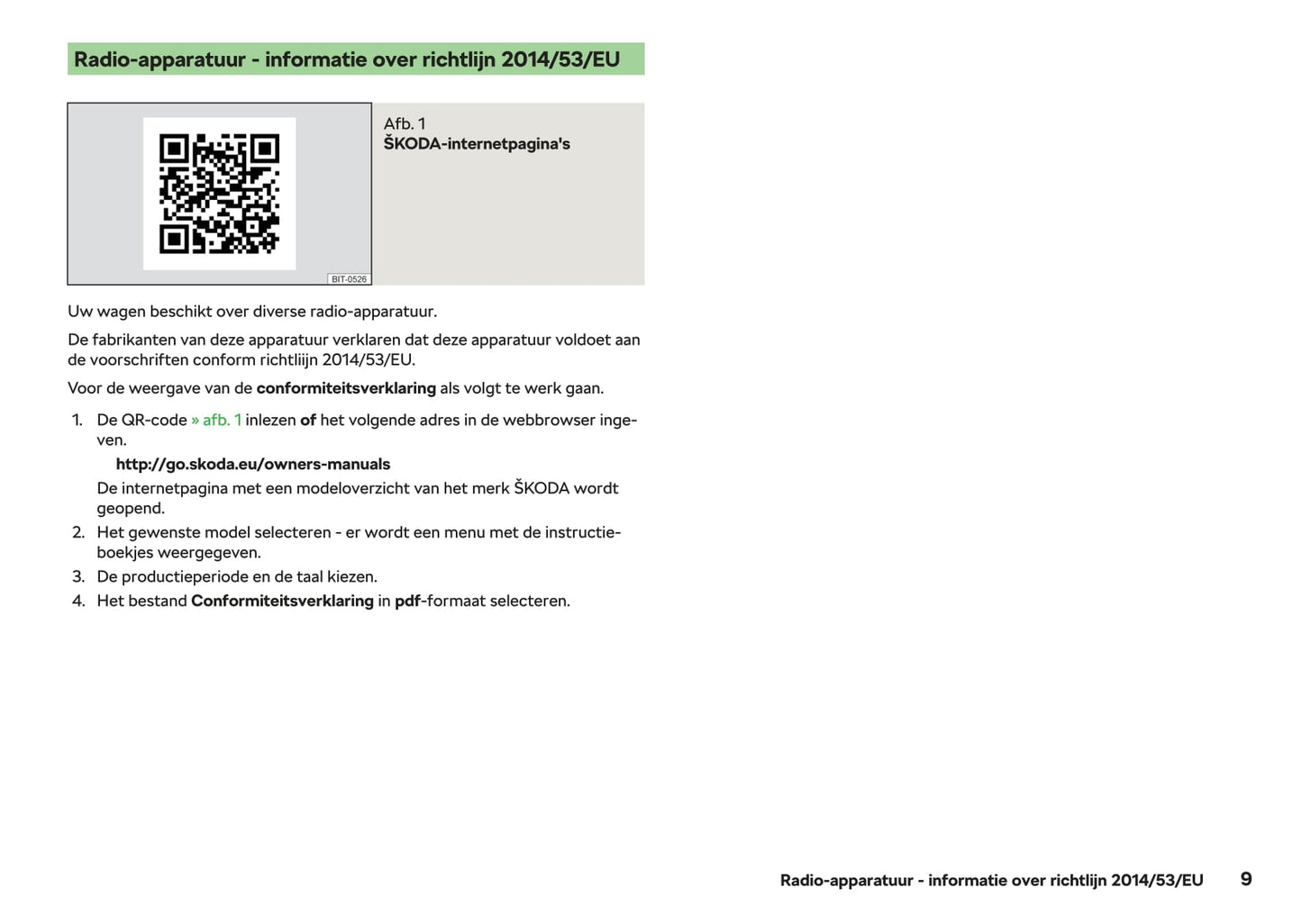 2017-2018 Skoda Karoq Owner's Manual | Dutch