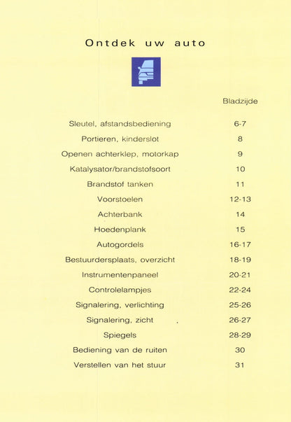 1996-1997 Citroën Xantia Gebruikershandleiding | Nederlands