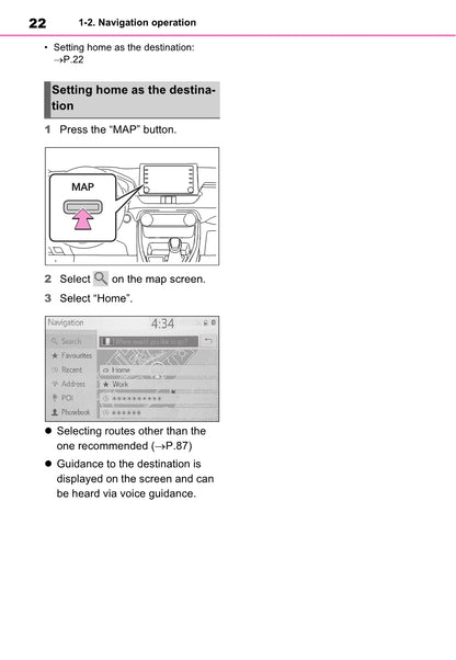 Toyota Rav4 Navigation / Multimediasysteem Gebruikershandleiding 2019 - 2023