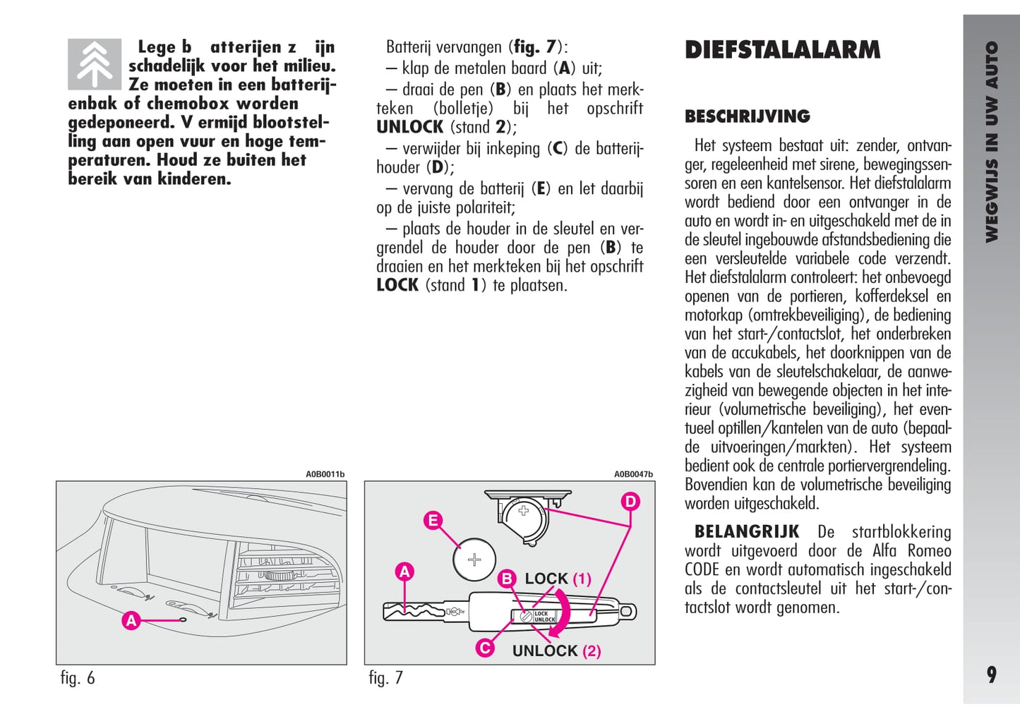 2002-2003 Alfa Romeo 156 GTA Owner's Manual | Dutch