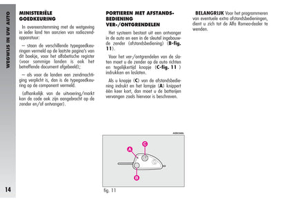 2002-2003 Alfa Romeo 156 GTA Owner's Manual | Dutch