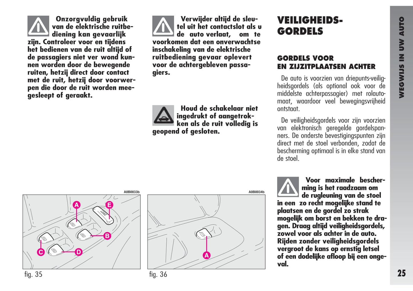 2002-2003 Alfa Romeo 156 GTA Owner's Manual | Dutch