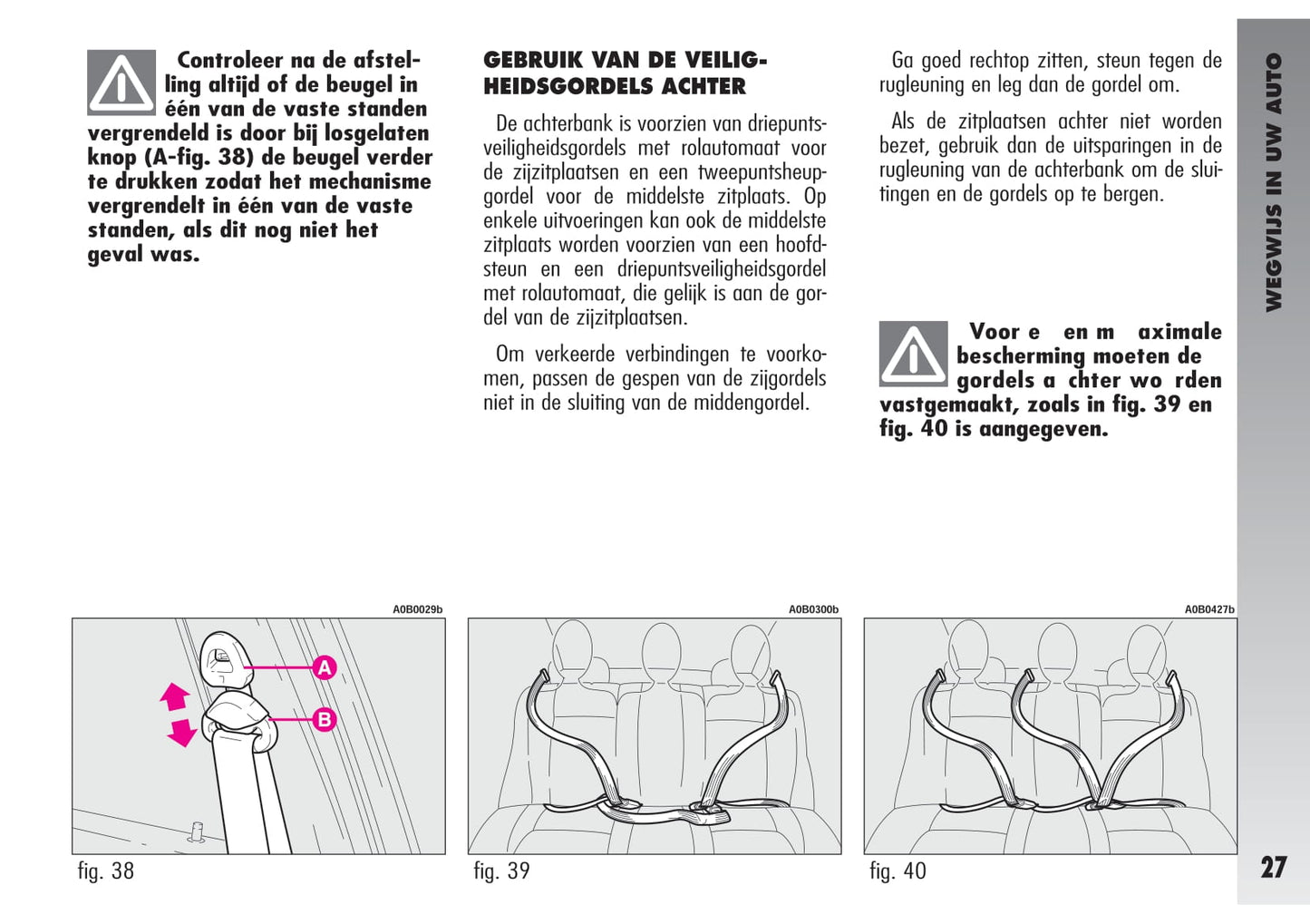 2002-2003 Alfa Romeo 156 GTA Owner's Manual | Dutch