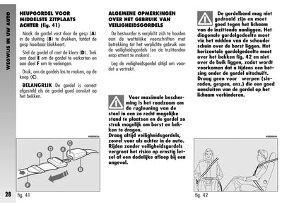 2002-2003 Alfa Romeo 156 GTA Owner's Manual | Dutch