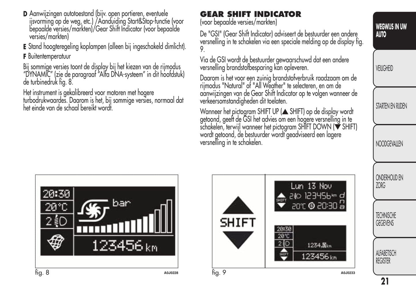 2014-2016 Alfa Romeo Mito Owner's Manual | Dutch