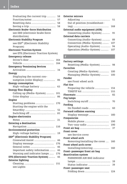 2016-2020 Smart Fortwo Manuel du propriétaire | Anglais