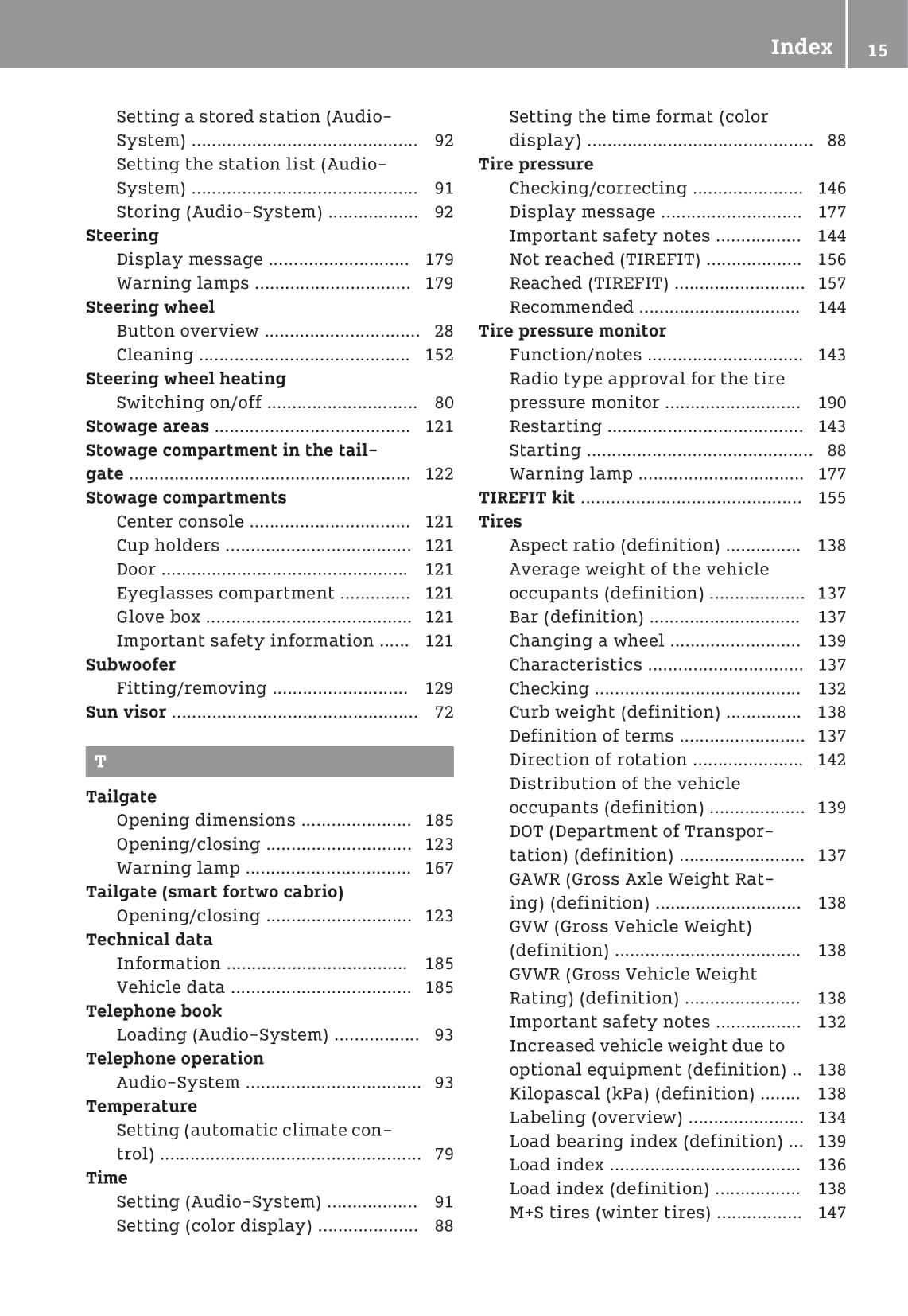 2016-2020 Smart Fortwo Manuel du propriétaire | Anglais