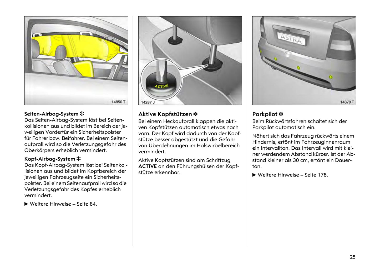 2000-2005 Opel Astra Bedienungsanleitung | Deutsch