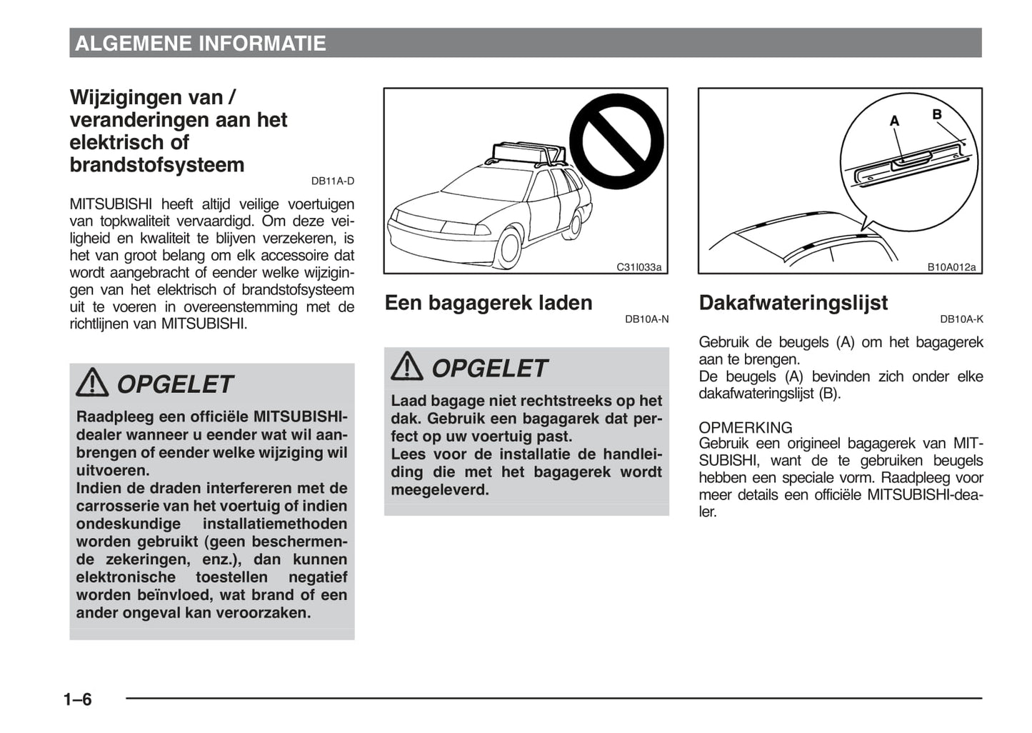 2002-2006 Mitsubishi Space Star Bedienungsanleitung | Niederländisch