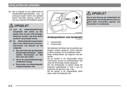 2002-2006 Mitsubishi Space Star Bedienungsanleitung | Niederländisch