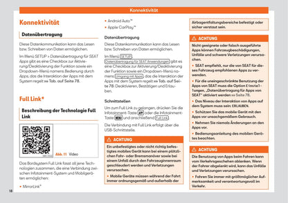 2018 Seat Toledo Infotainment Bedienungsanleitung | Deutsch
