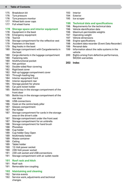 2020-2021 Skoda Octavia Owner's Manual | English