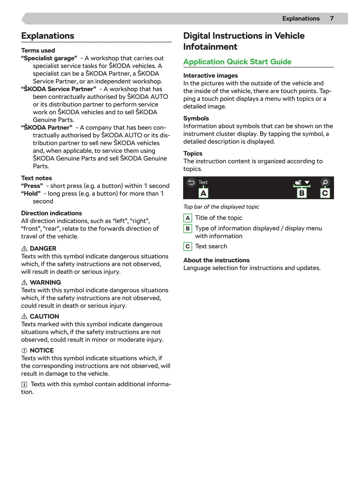 2020-2021 Skoda Octavia Owner's Manual | English