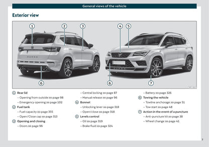 2019-2020 Cupra Ateca Manuel du propriétaire | Anglais