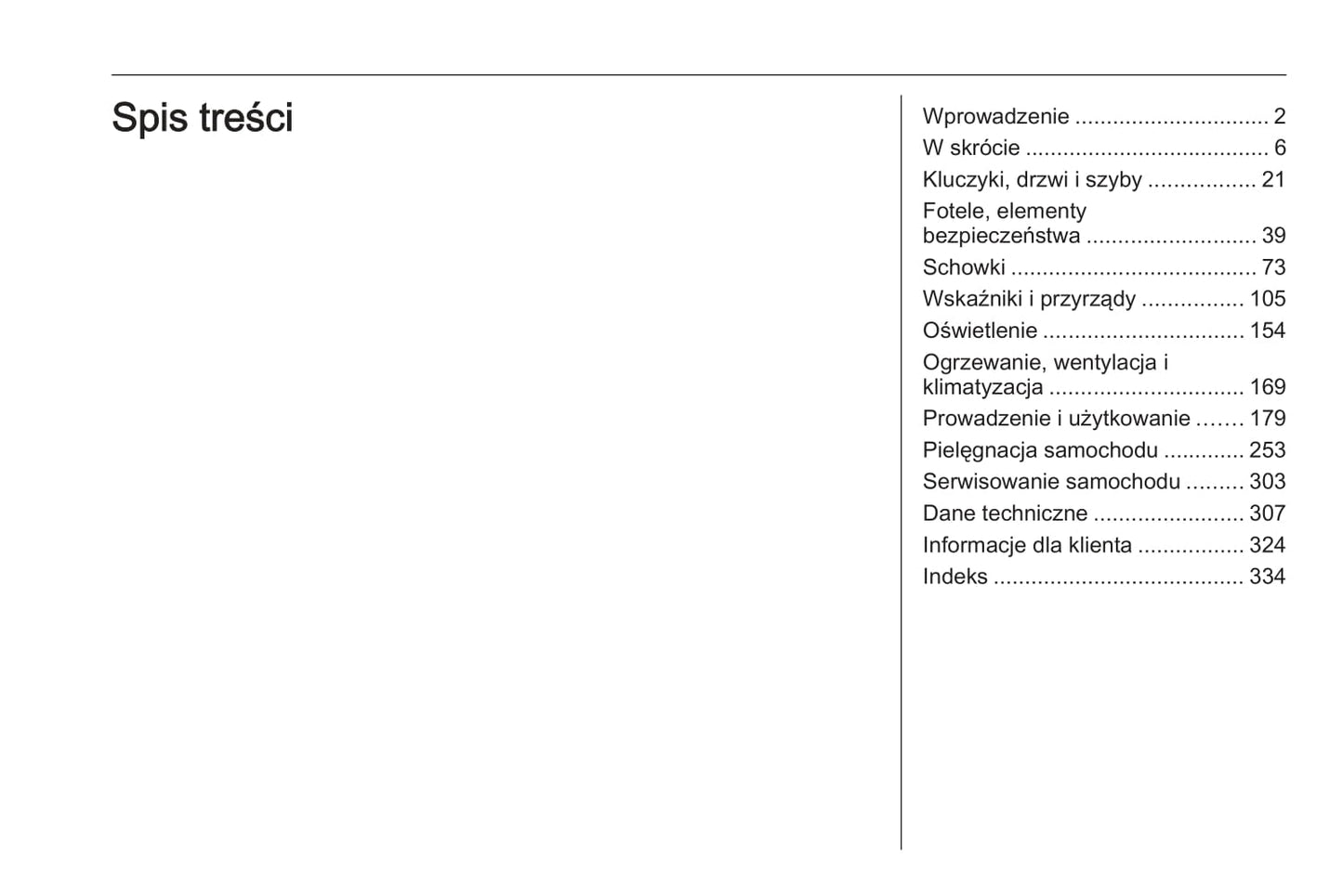 2011-2016 Opel Zafira/Zafira Tourer Owner's Manual | Polish