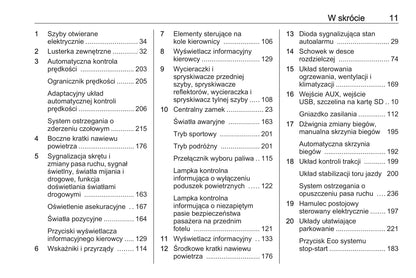 2011-2016 Opel Zafira/Zafira Tourer Owner's Manual | Polish