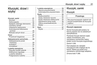 2011-2016 Opel Zafira/Zafira Tourer Owner's Manual | Polish