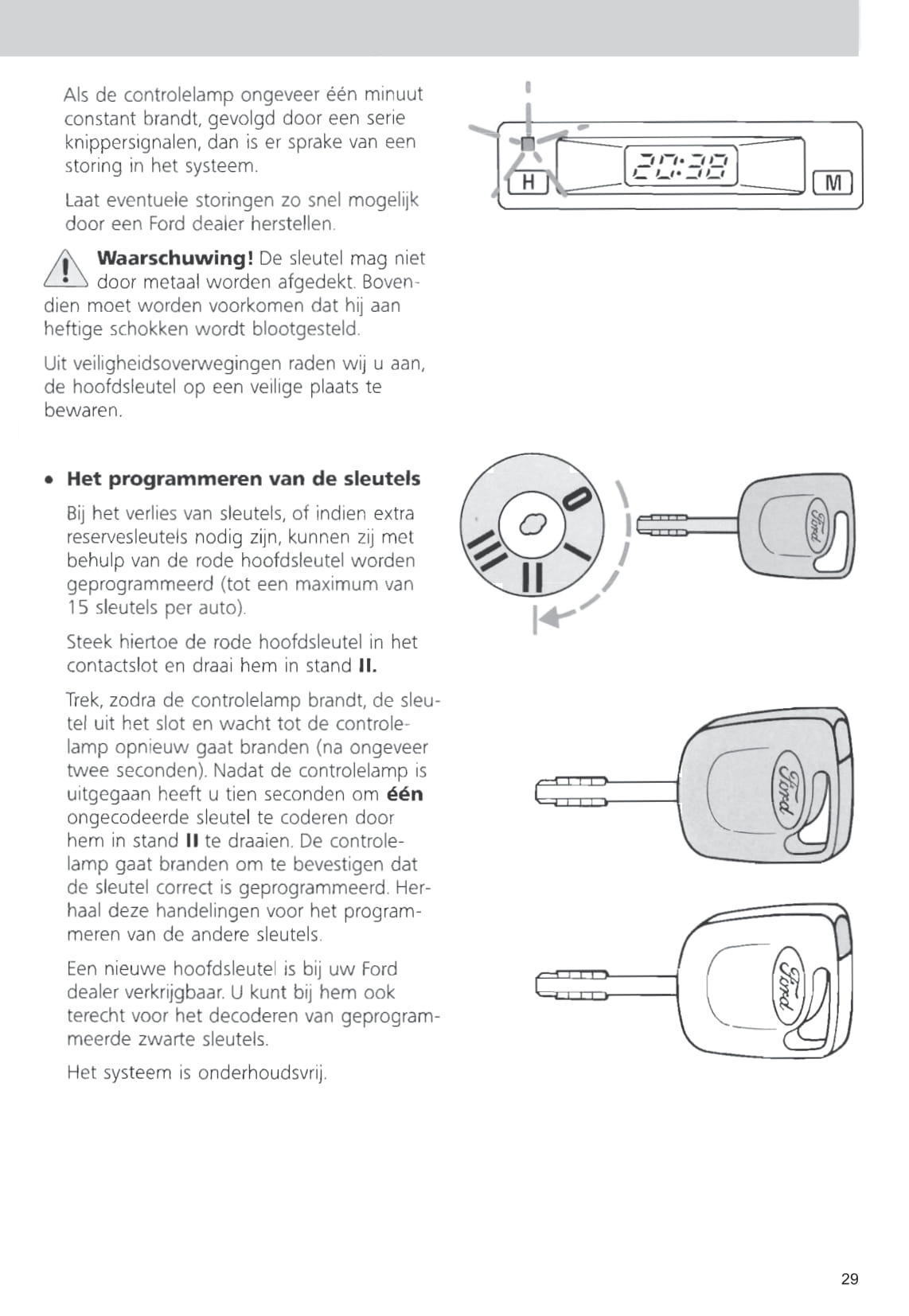 1992-1995 Ford Escort Gebruikershandleiding | Nederlands