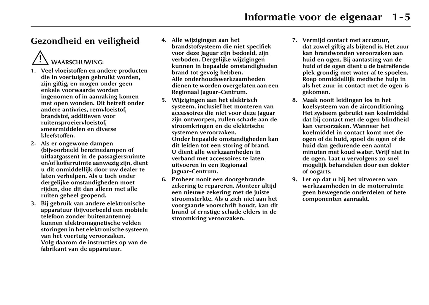 2004-2005 Jaguar XK Gebruikershandleiding | Nederlands