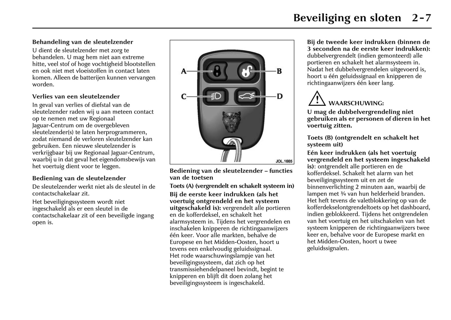 2004-2005 Jaguar XK Gebruikershandleiding | Nederlands