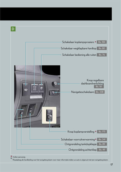 2010-2011 Lexus IS 250C Bedienungsanleitung | Niederländisch