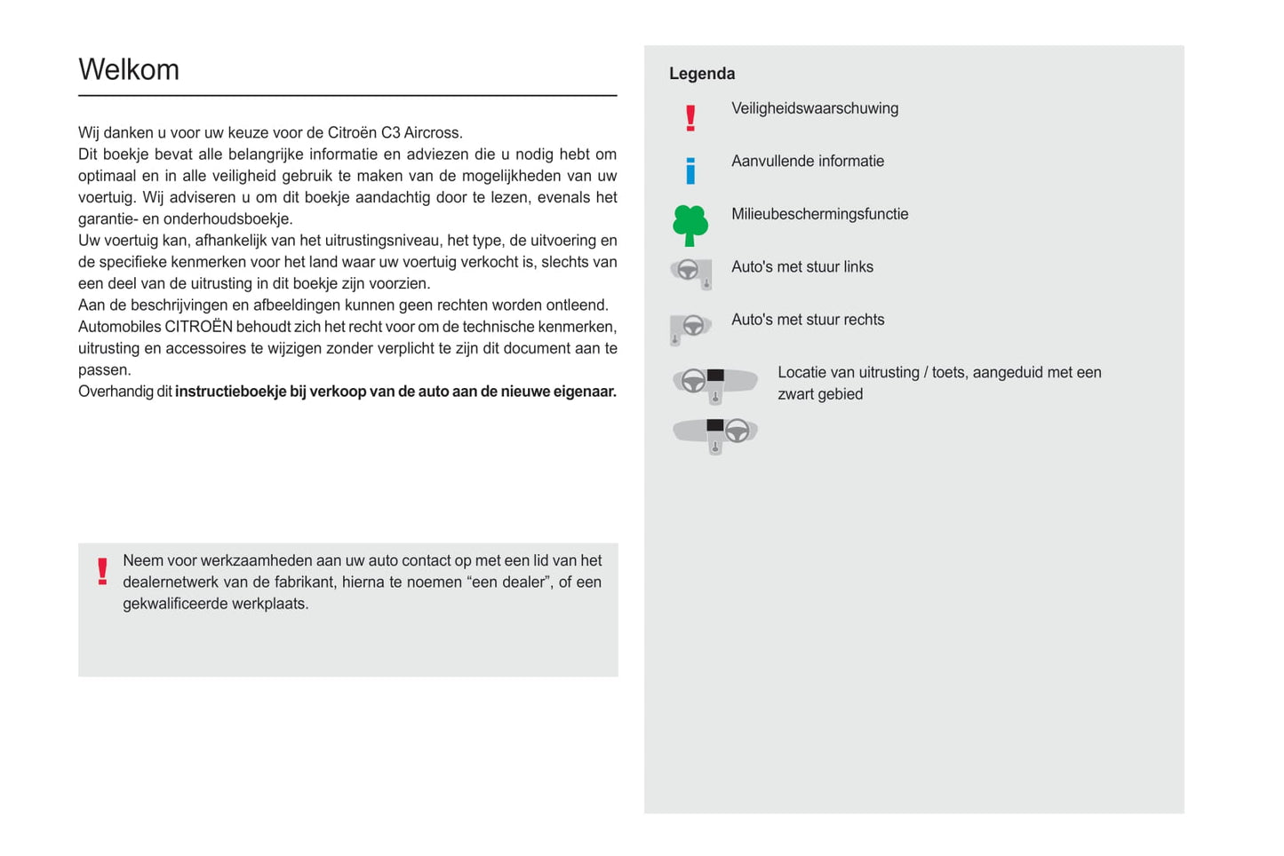 2021-2023 Citroën C3 Aircross Bedienungsanleitung | Niederländisch