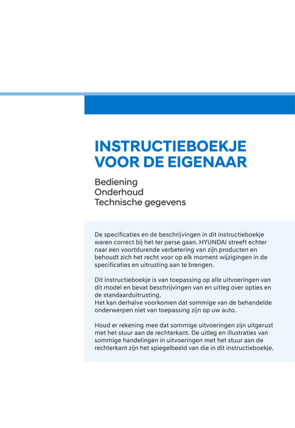 2020-2021 Hyundai Kona Hybrid Bedienungsanleitung | Niederländisch