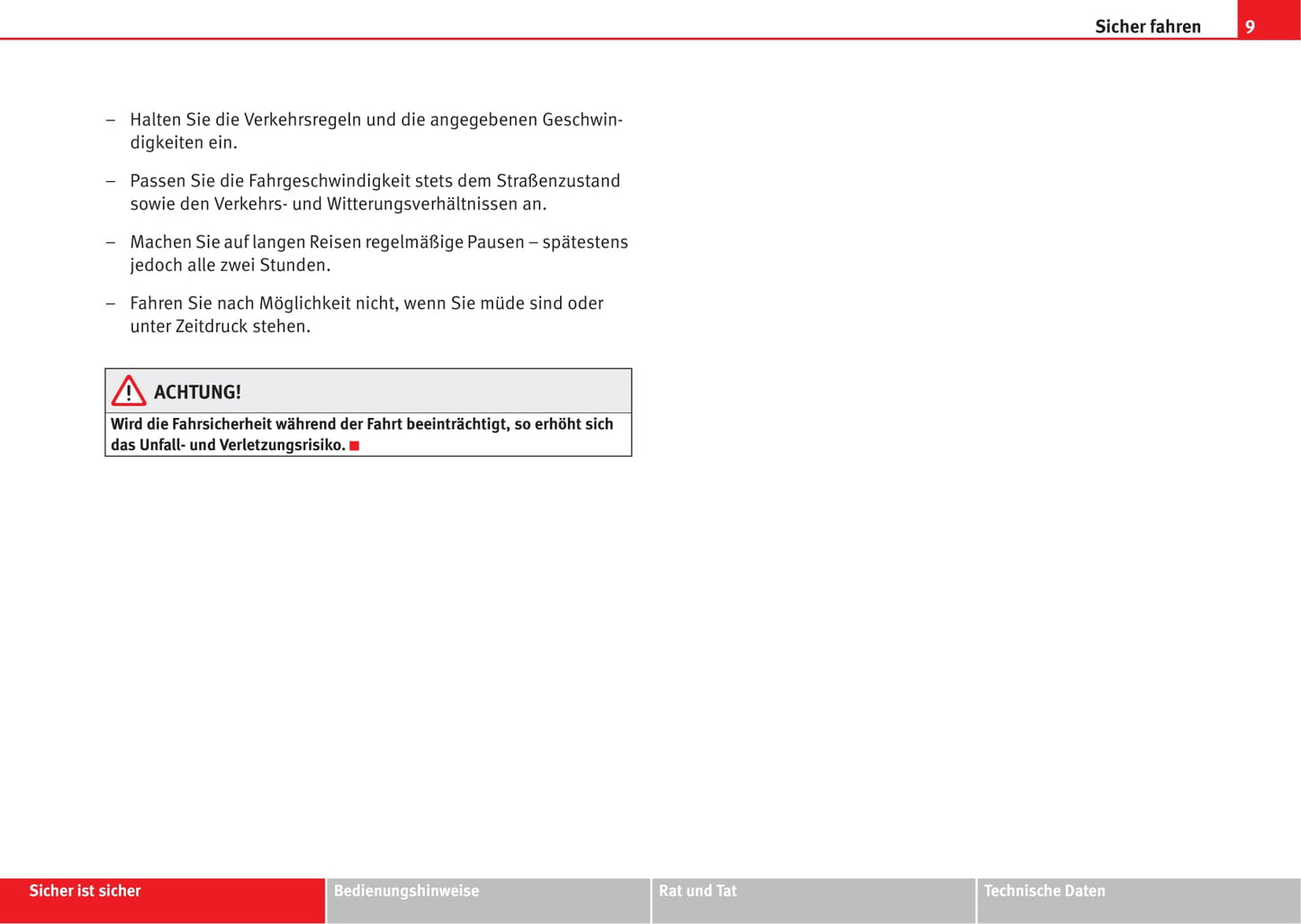 2008 Seat Toledo Owner's Manual | German