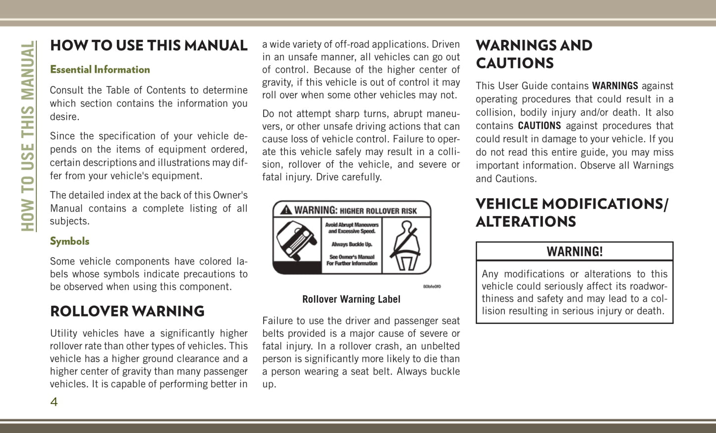 2017-2018 Jeep Wrangler Gebruikershandleiding | Engels