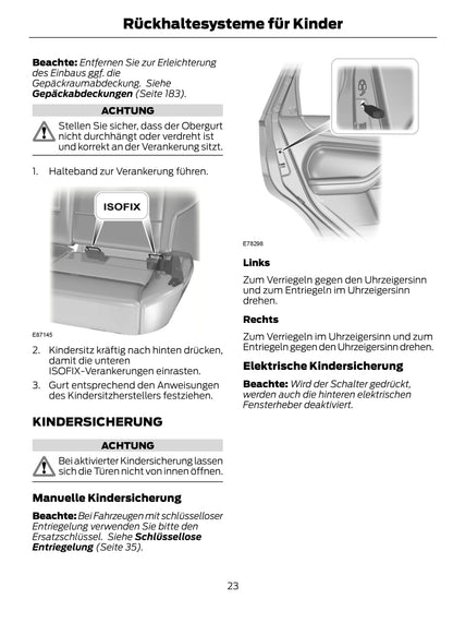 2013-2014 Ford Focus Owner's Manual | German