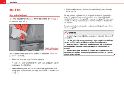 2008-2012 Seat Ibiza Manuel du propriétaire | Anglais