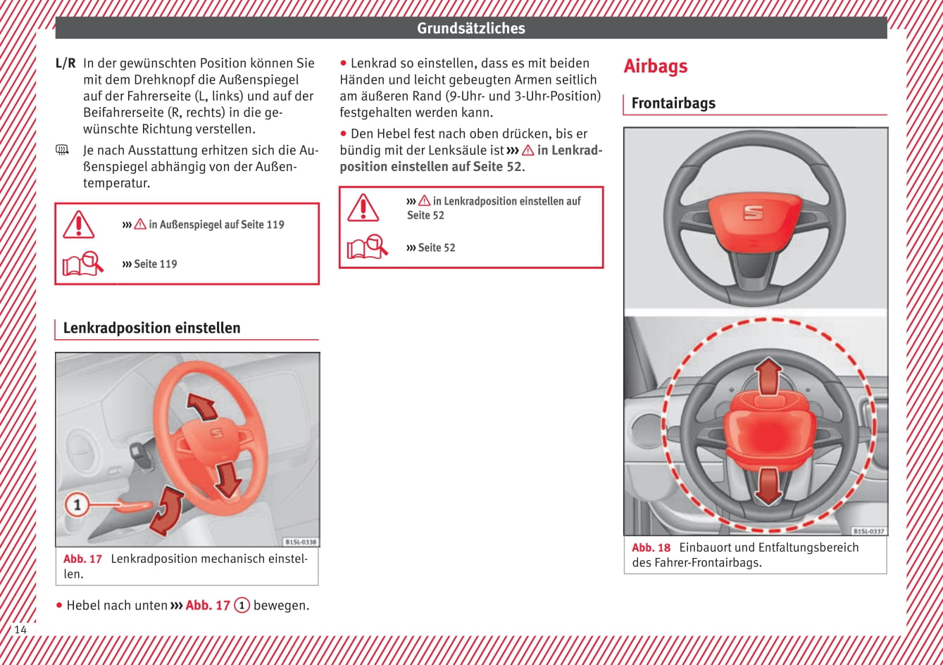 2017-2018 Seat Mii Owner's Manual | German