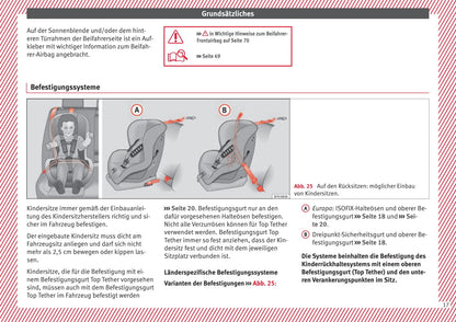 2017-2018 Seat Mii Owner's Manual | German