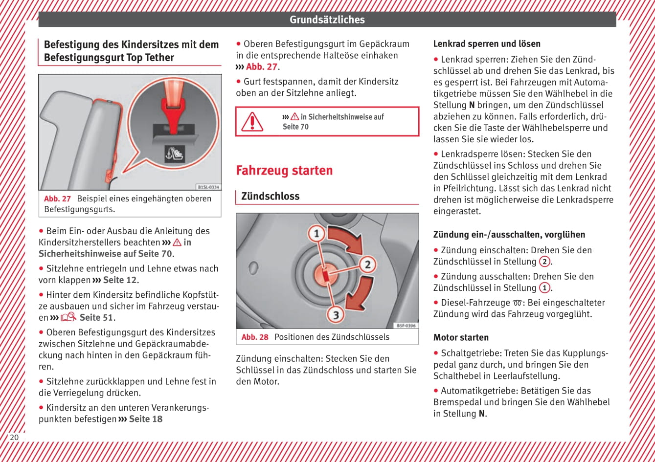 2017-2018 Seat Mii Owner's Manual | German