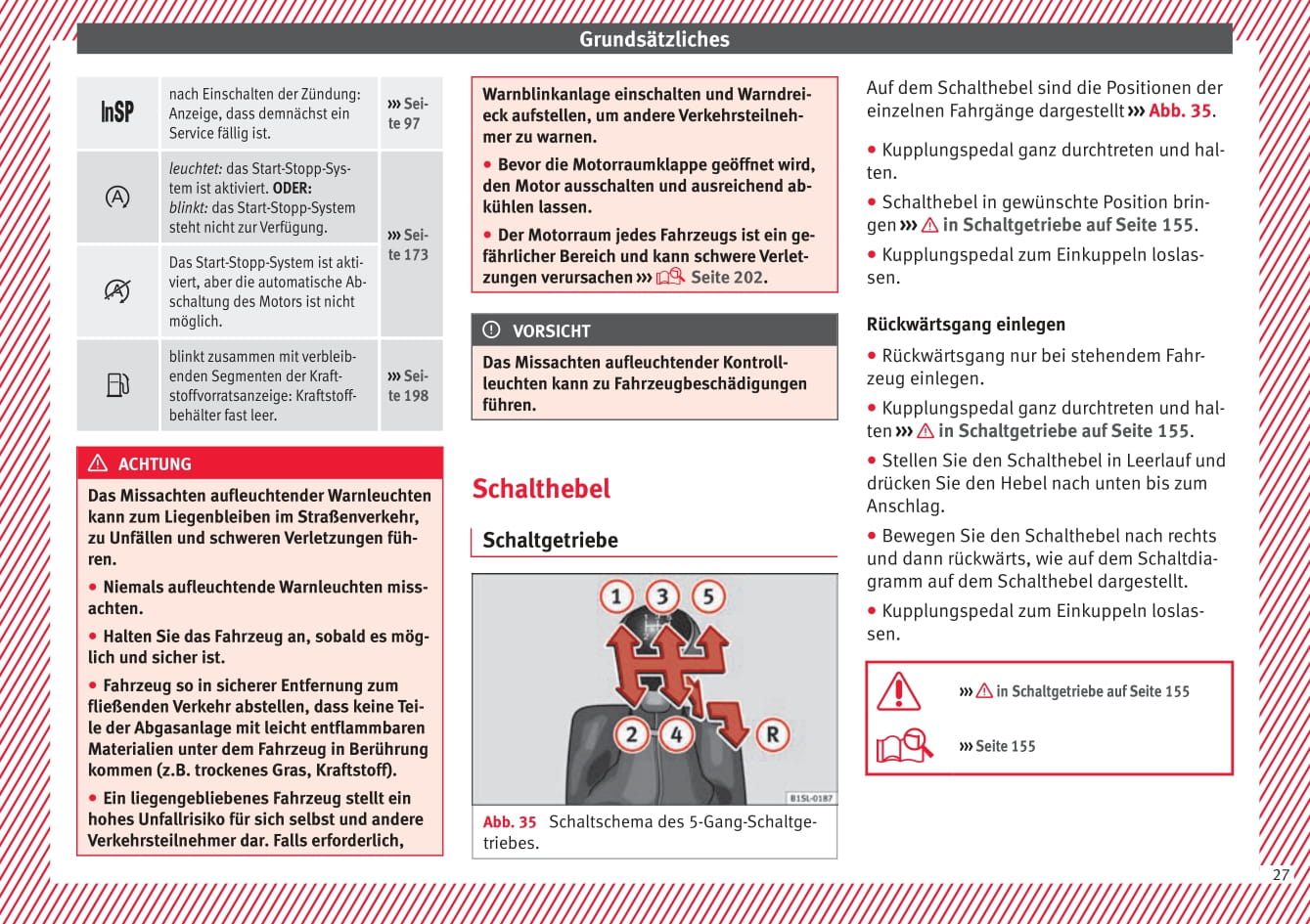 2017-2018 Seat Mii Owner's Manual | German