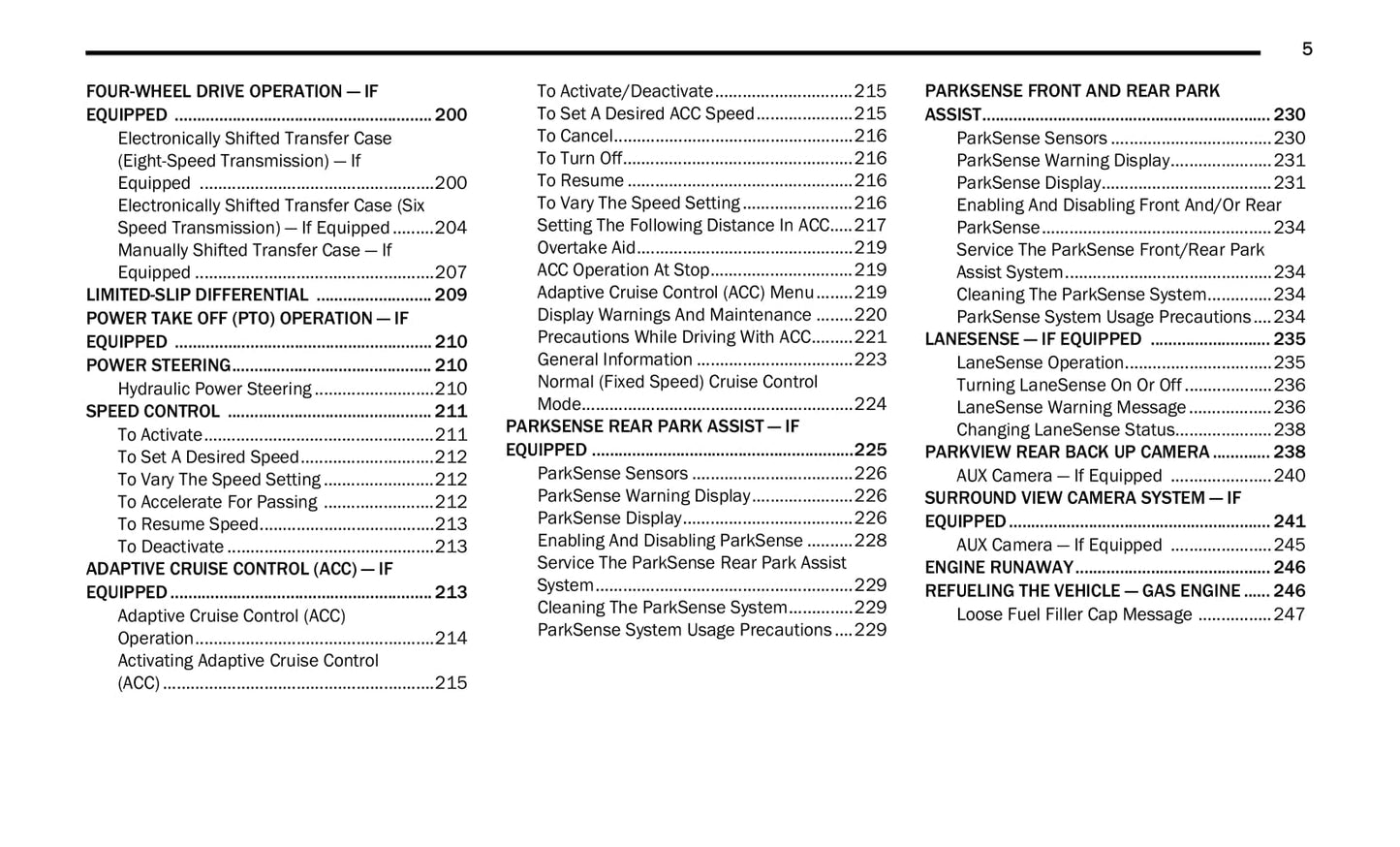 2020 Ram 3500/4500/5500 Owner's Manual | English