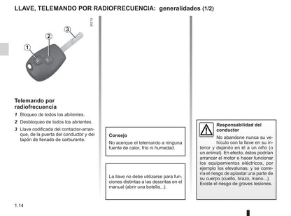 2012-2013 Renault Kangoo Manuel du propriétaire | Espagnol