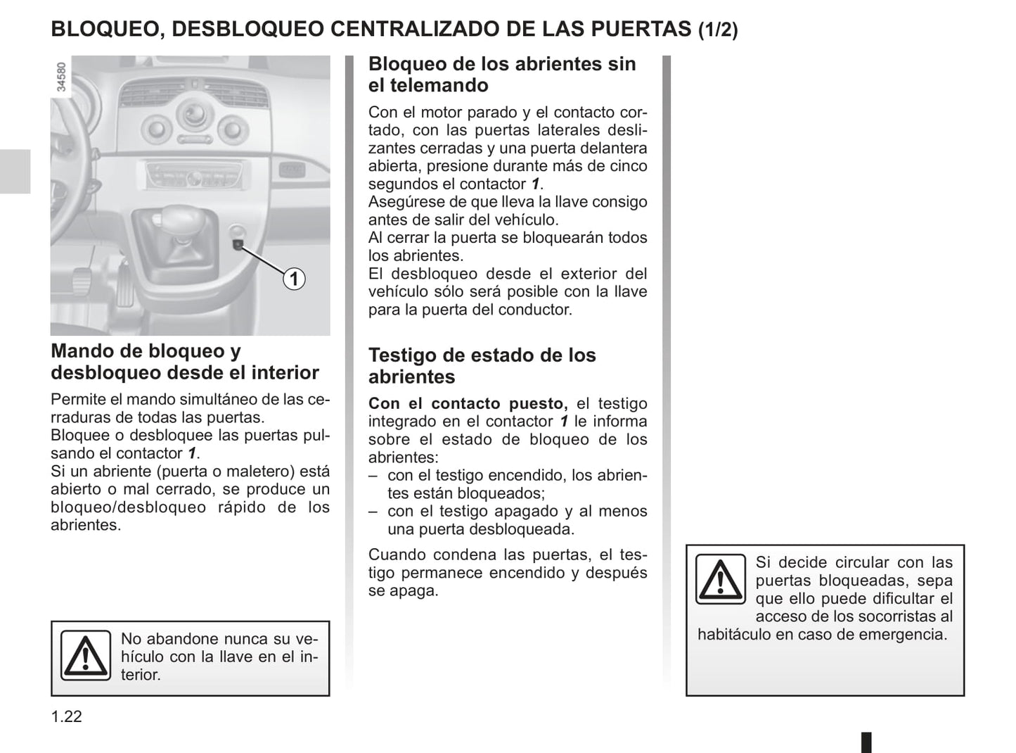 2012-2013 Renault Kangoo Manuel du propriétaire | Espagnol