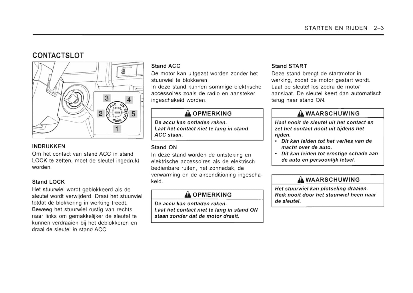 2001-2006 SsangYong Rexton Owner's Manual | Dutch