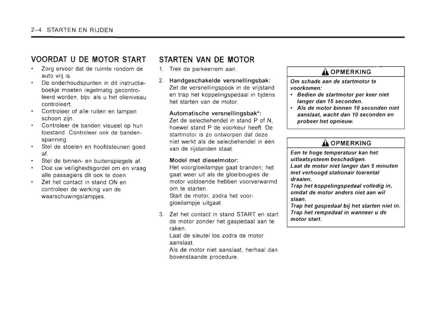 2001-2006 SsangYong Rexton Owner's Manual | Dutch