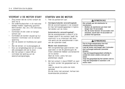 2001-2006 SsangYong Rexton Owner's Manual | Dutch