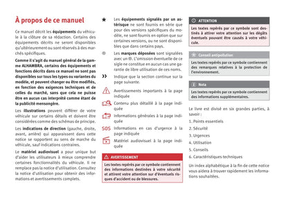 2010-2015 Seat Alhambra Gebruikershandleiding | Frans