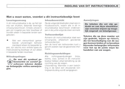 1996-1999 Volkswagen Polo Classic Gebruikershandleiding | Nederlands